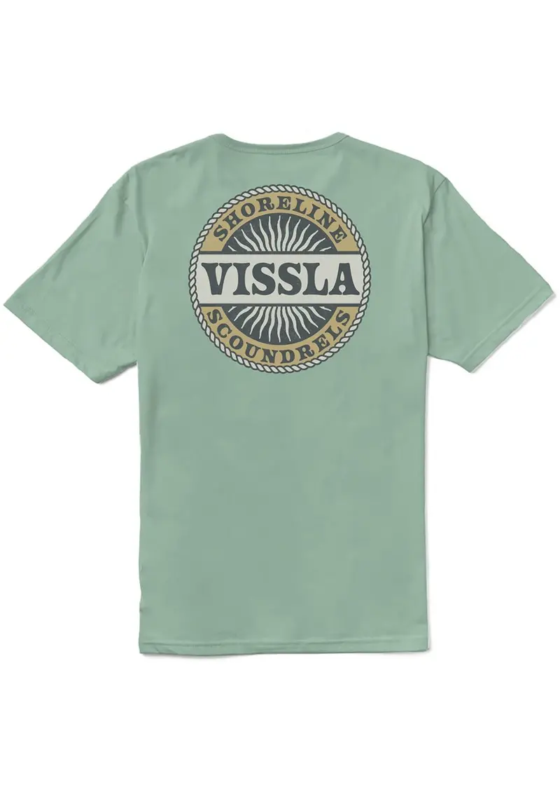 Vissla Scoundrels Organic T-Shirt – Jade 1