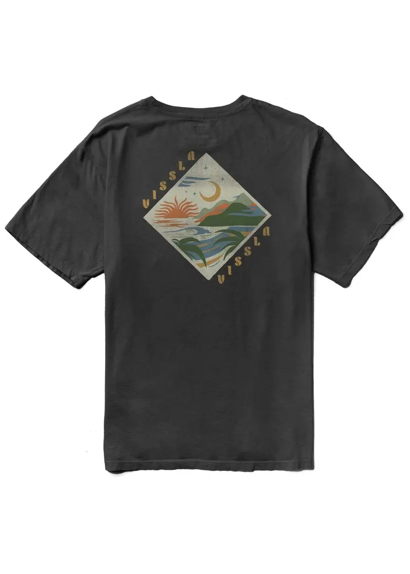 Vissla Seascape Organic Cotton Tee – Phantom Grey 1