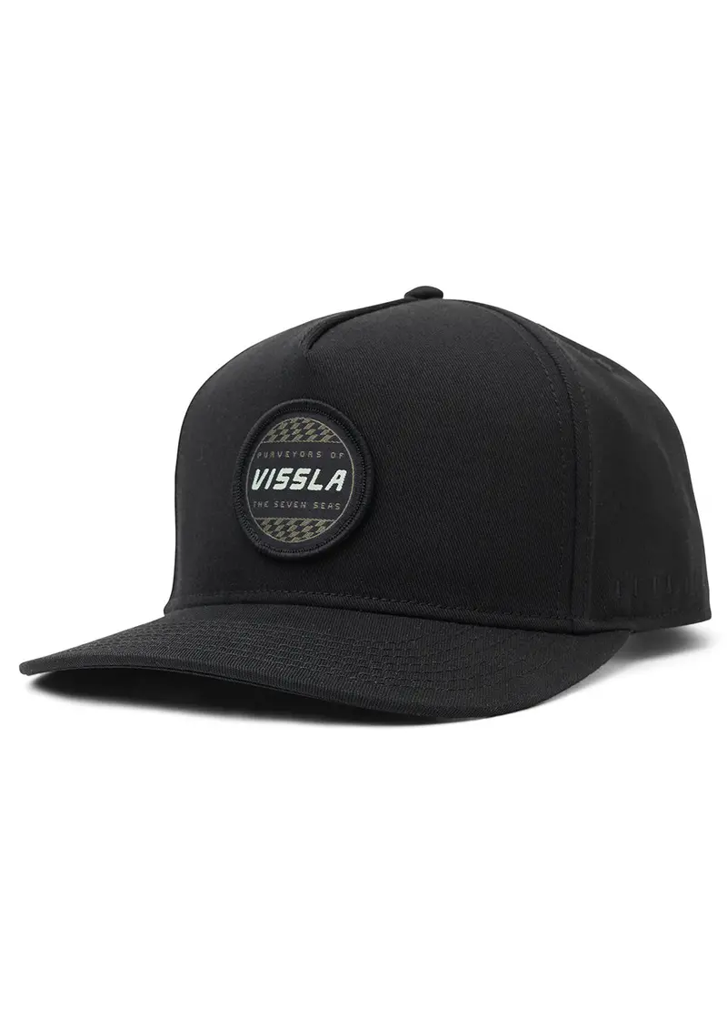Vissla Sevens Snapback Cap – Black 1