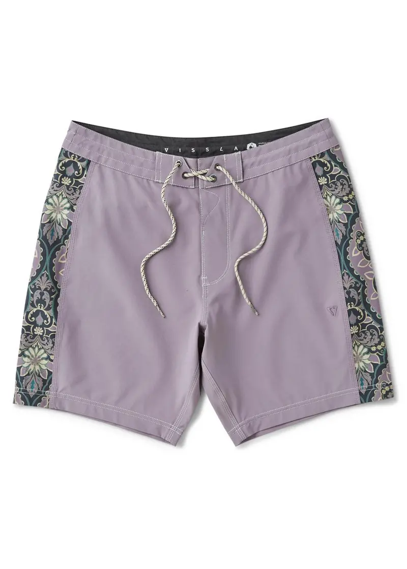 Vissla Sidewinder Performance Boardshorts – 17.5", Dusty Lilac 1