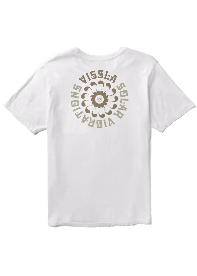 Vissla Solar Spirals Organic Cotton Tee In White 1