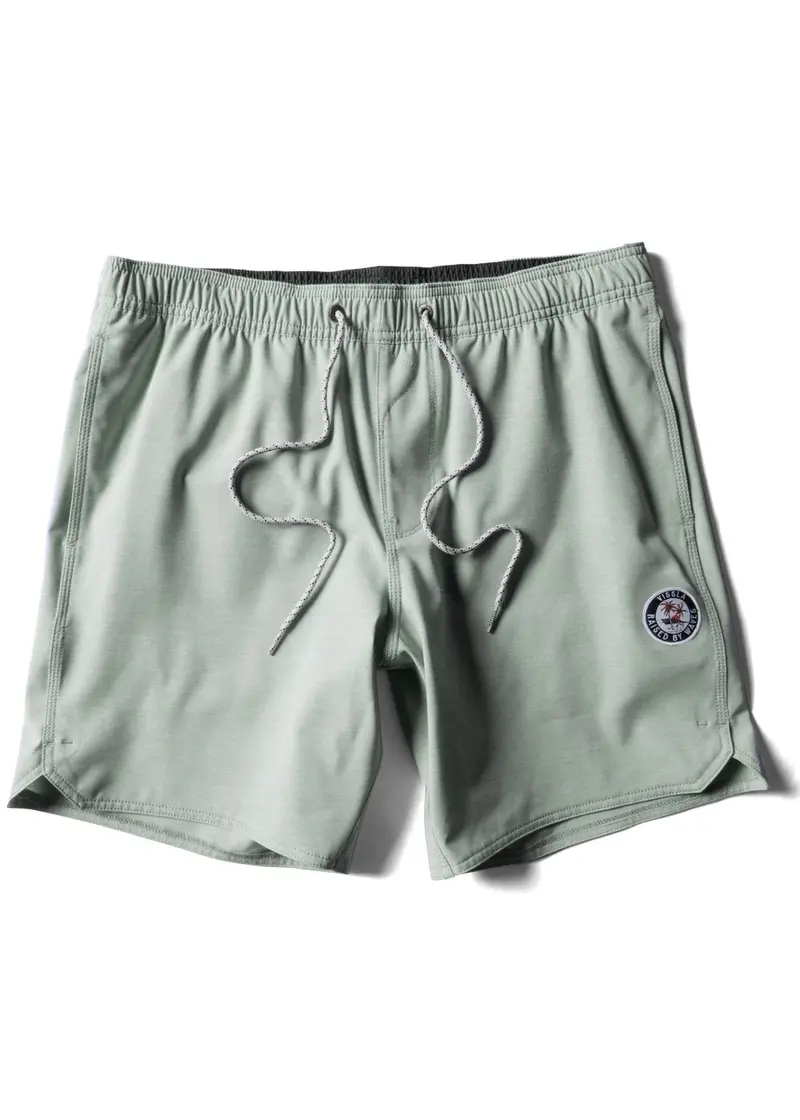 Vissla Solid Sets 17.5" Eco-Friendly Boardshorts In Light Sage 1