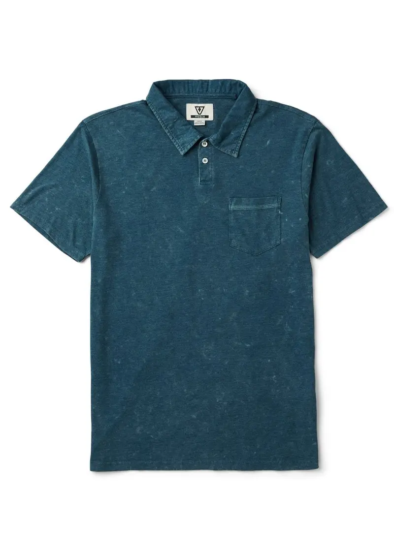 Vissla Solid Sets Cosmic Wash Polo Shirt – Sea Water 1