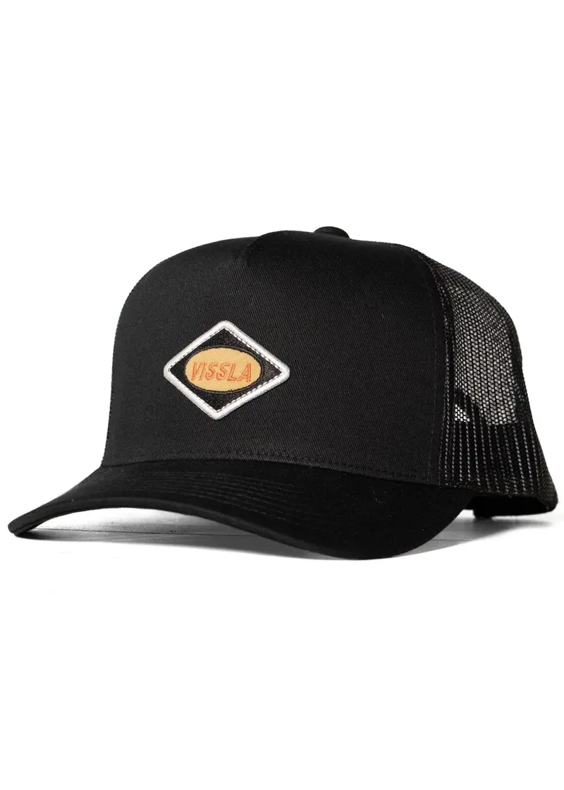 Vissla Solid Sets Eco Trucker Hat – Matte Black 1