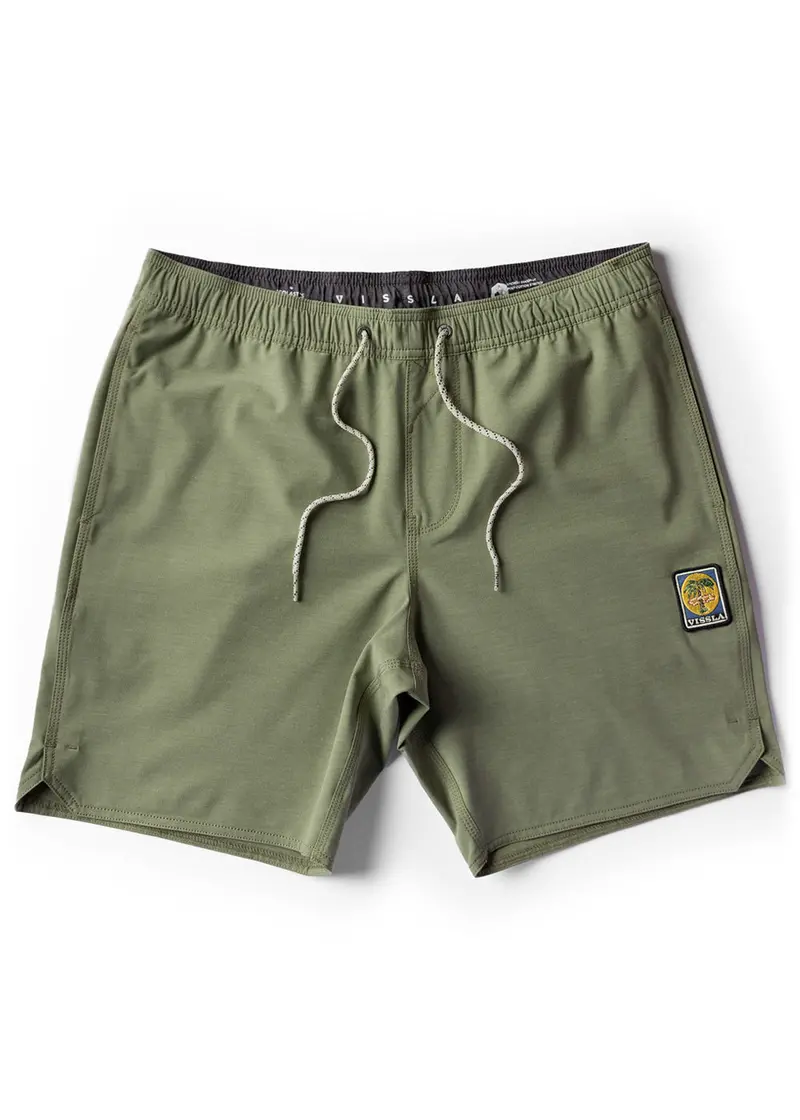Vissla Solid Sets Ecolastic Shorts – 17.5", Surplus 1