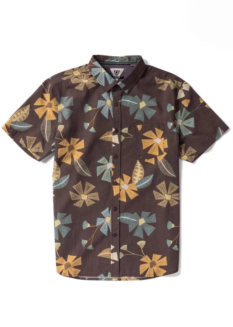 Vissla Tribal Tropics Eco Short-Sleeve Shirt In Java 1
