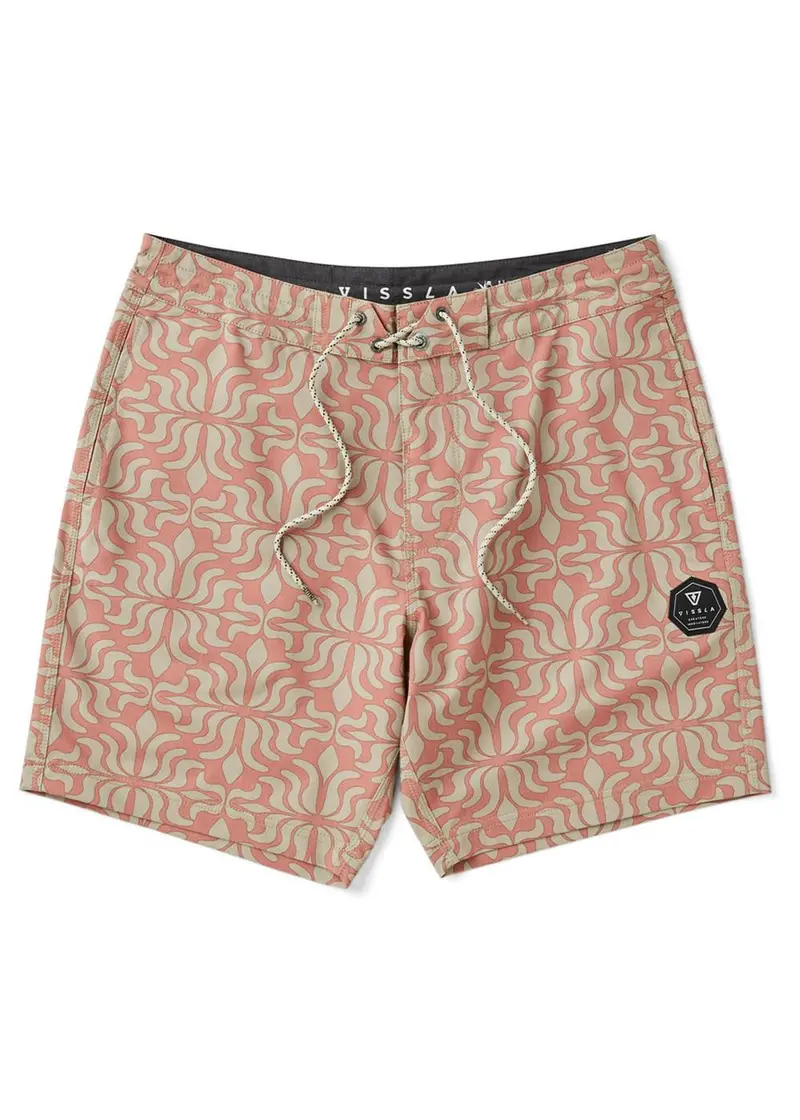Vissla Zanzibar Lightweight Boardshorts – 17.5", Chili 1