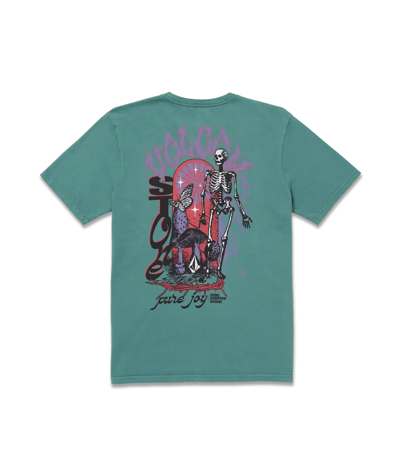 Volcom Awakened Graphic Tee In Service Blue 1