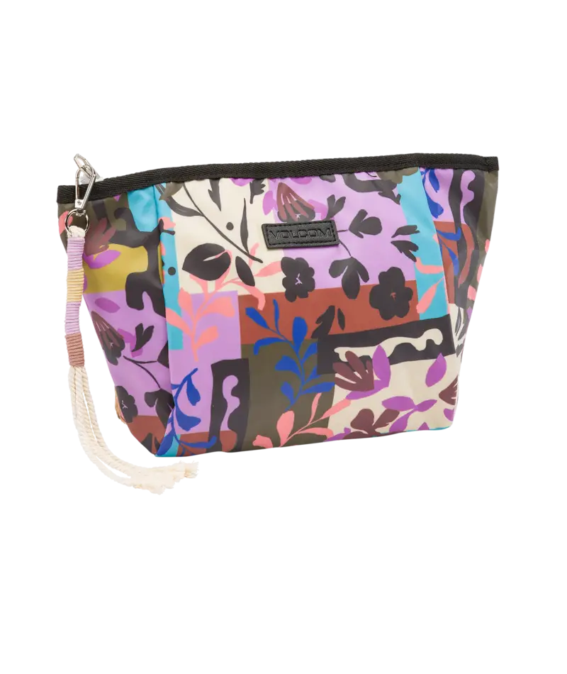 Volcom Bay Bae Multi-Print Sunscreen Carry Pouch 1