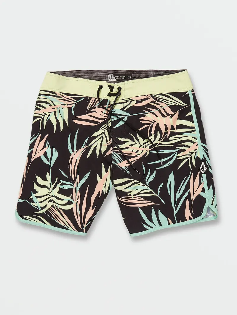 Volcom Bleeding Leaf Mod 18 Black Boardshorts 1