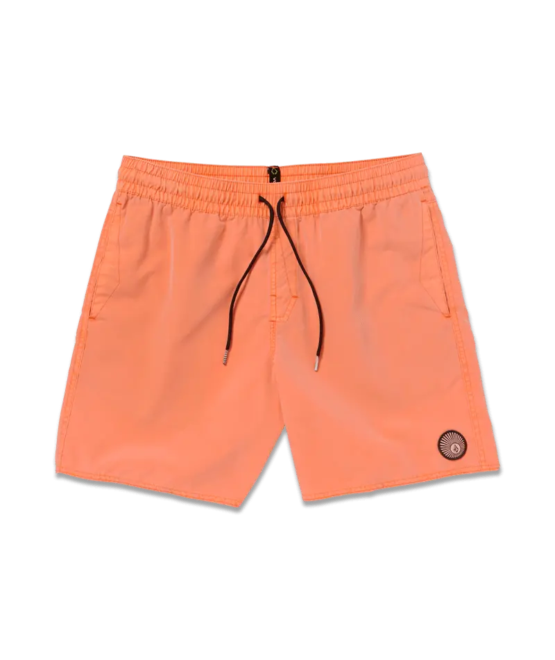 Volcom Center 17" Men'S Solid Boardshorts In Turbo Orange 1