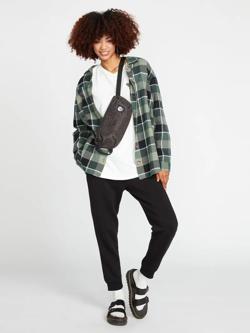 Volcom Dark Pine Oversize Me Long Sleeve Shirt 1