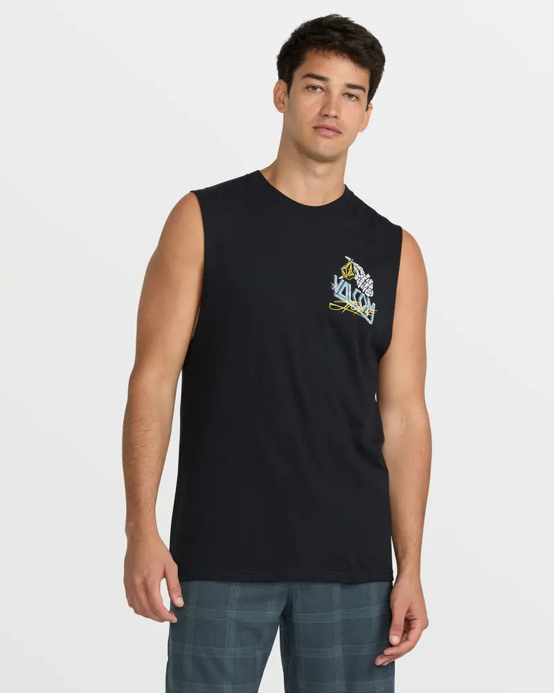 Volcom Dropped This Sleeveless Tank – Antique Black Finish 1