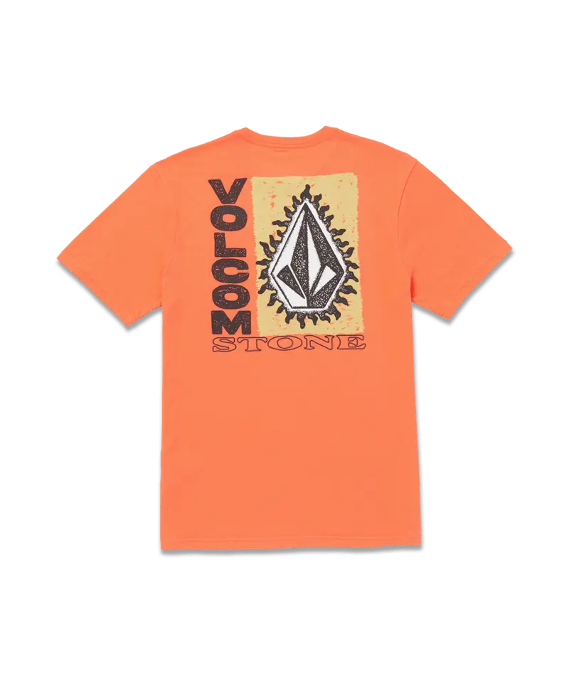 Volcom Flamed Short-Sleeve Tee In Turbo Orange 1