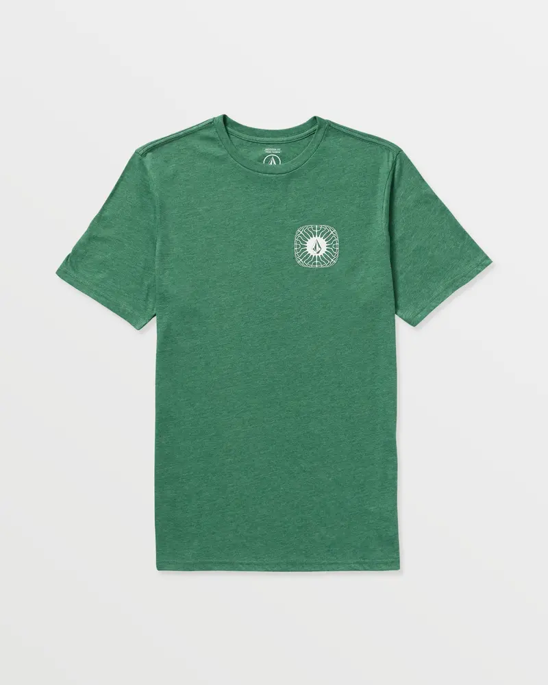 Volcom Frequency Tee – Forest Heather Cotton T-Shirt 1