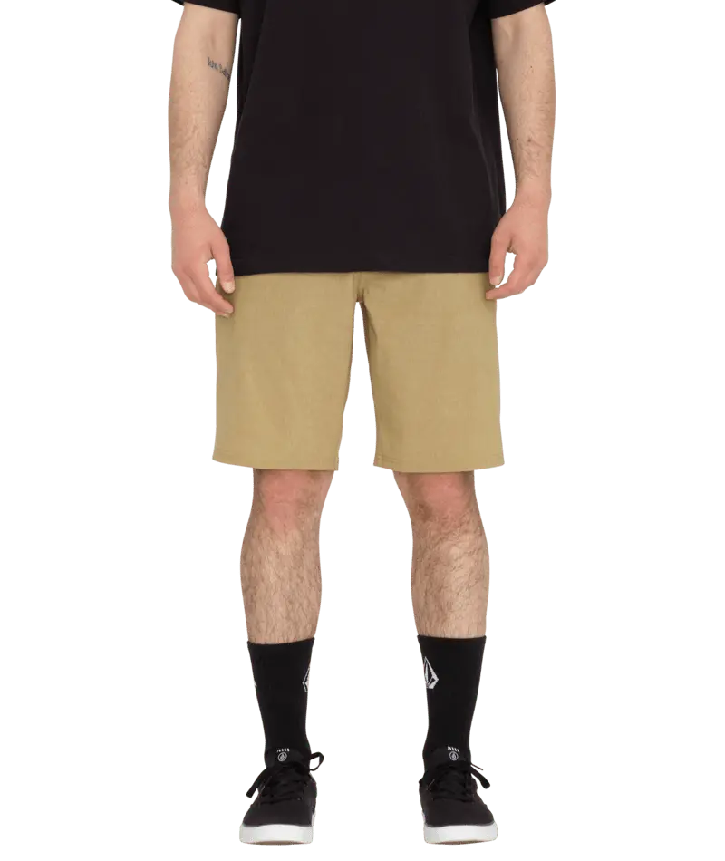 Volcom Frickin Cross Shred Static 20 Dark Khaki Shorts 1