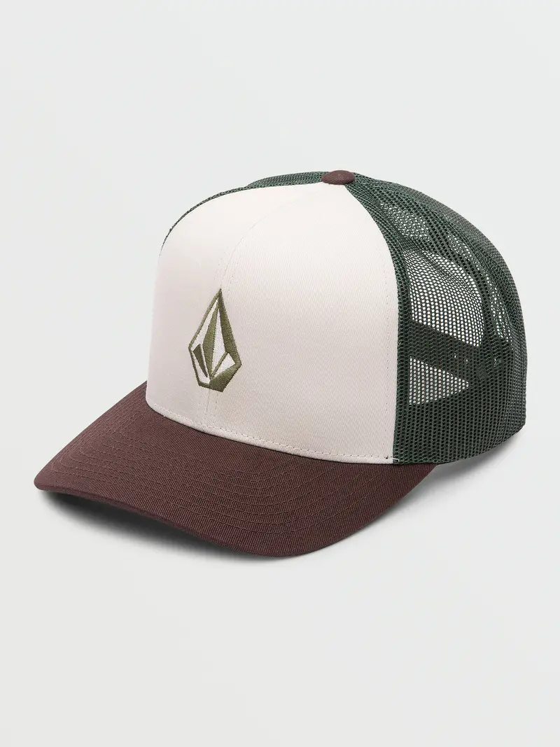 Volcom Full Stone Cable-Knit Hat In Cedar Green 1