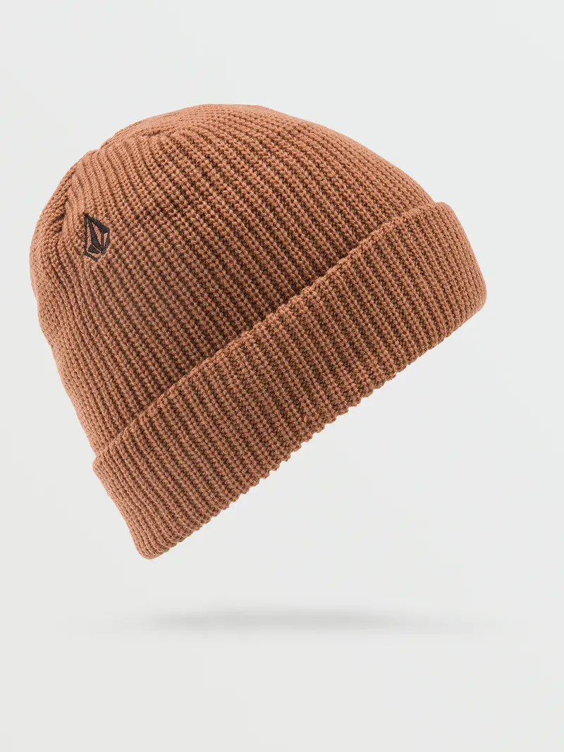 Volcom Full Stone Knit Beanie In Mocha 1