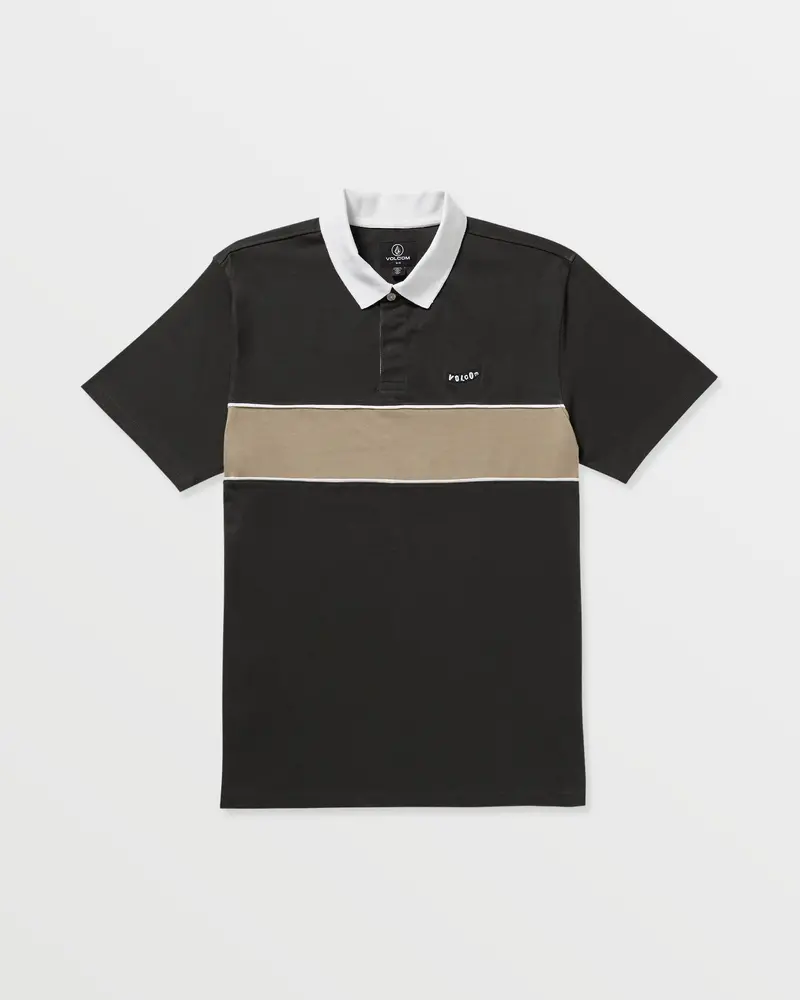 Volcom Gemstone Polo Shirt – Stealth Dark Grey 1