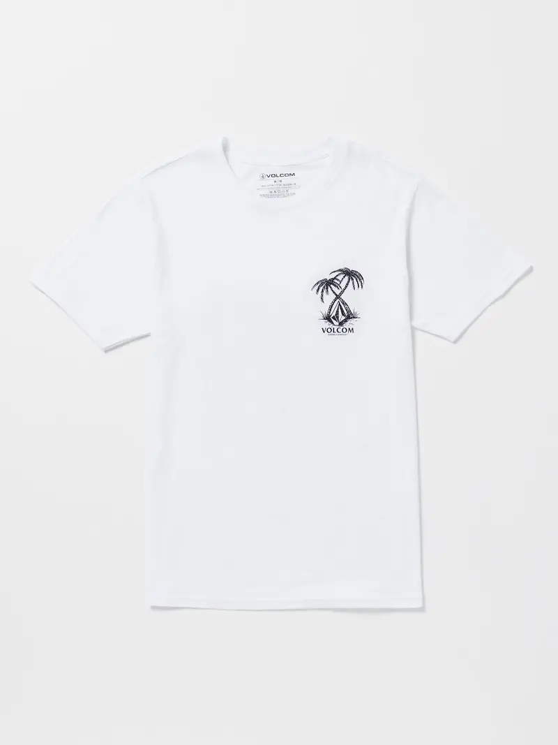 Volcom Glassy Daze Crewneck Tee In White 1