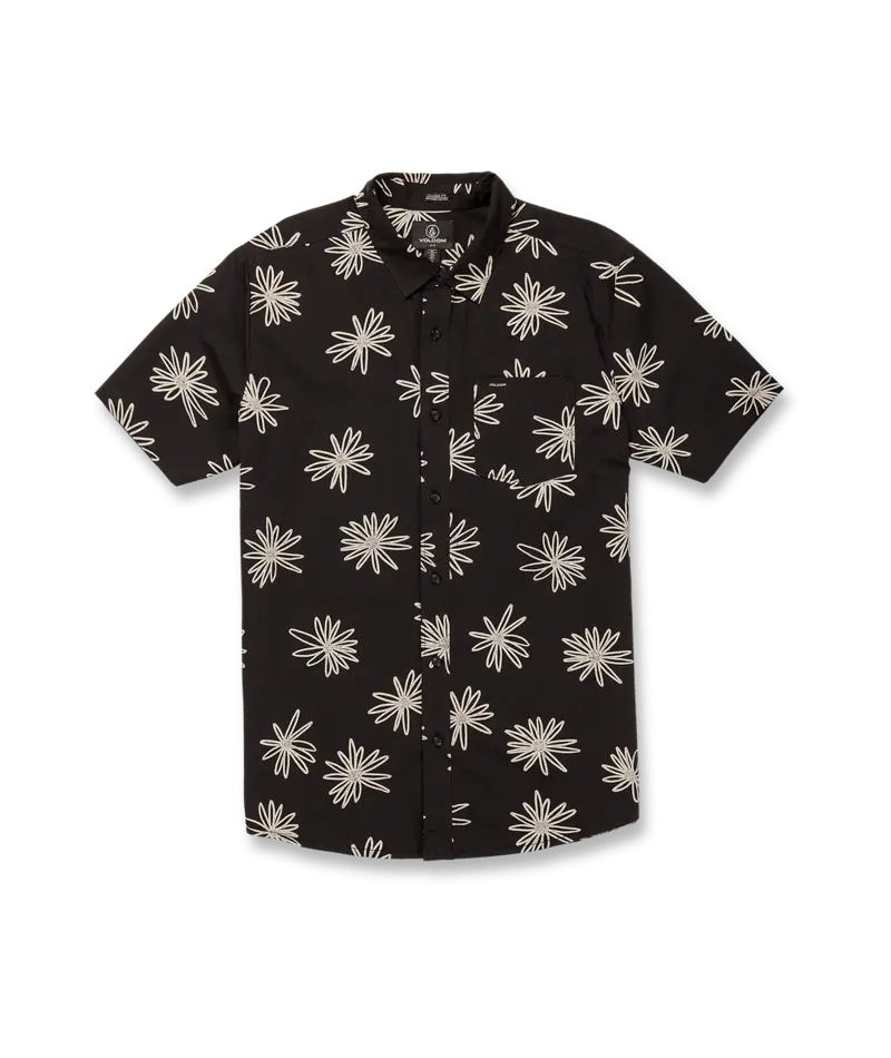 Volcom Lazy Dazey Short-Sleeve Shirt In Black 1