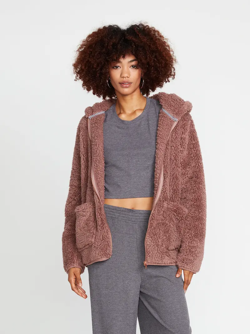 Volcom Lil Phuz Up Raisin Hooded Jacket 1