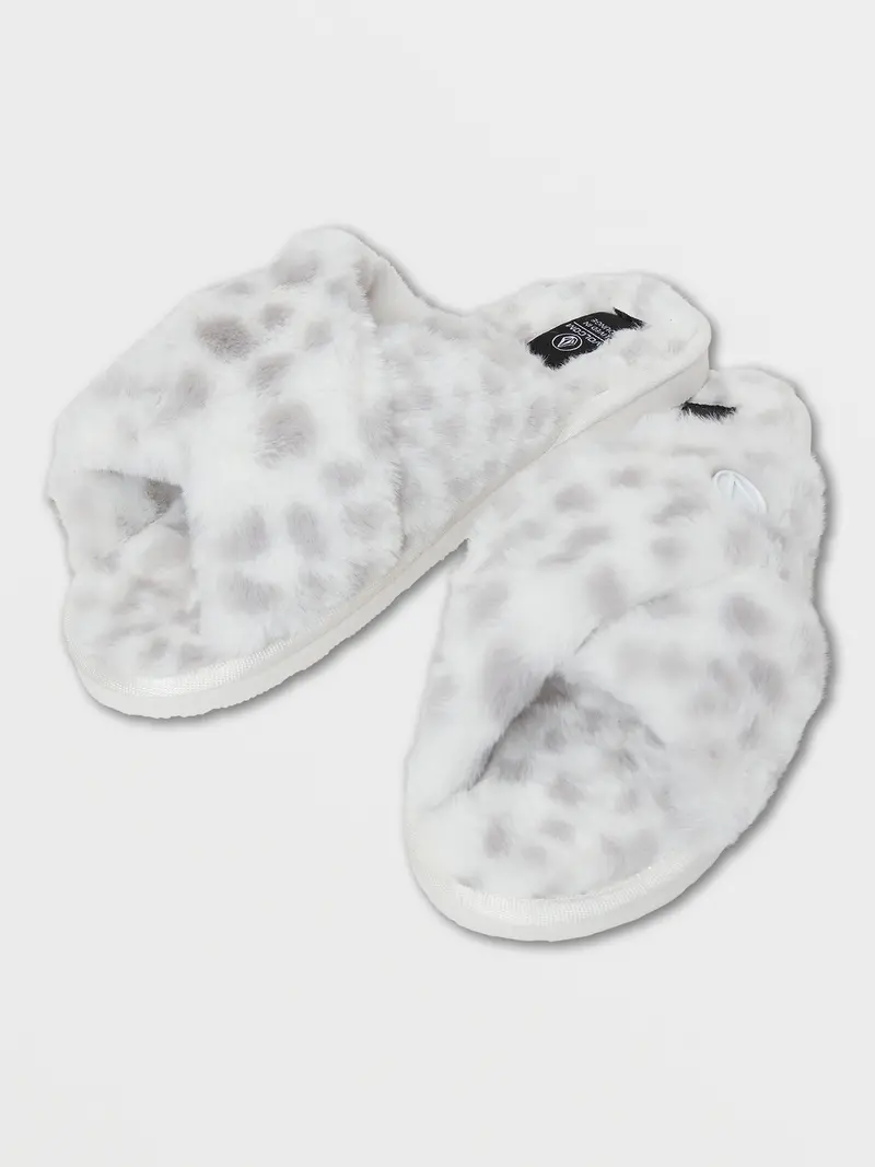 Volcom Lil Slip Kids' Slippers In Star White 1