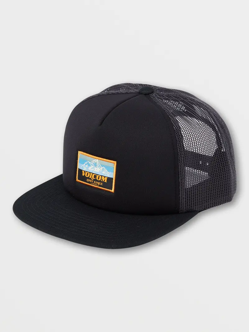 Volcom Mile Marker Trucker Hat In Black 1