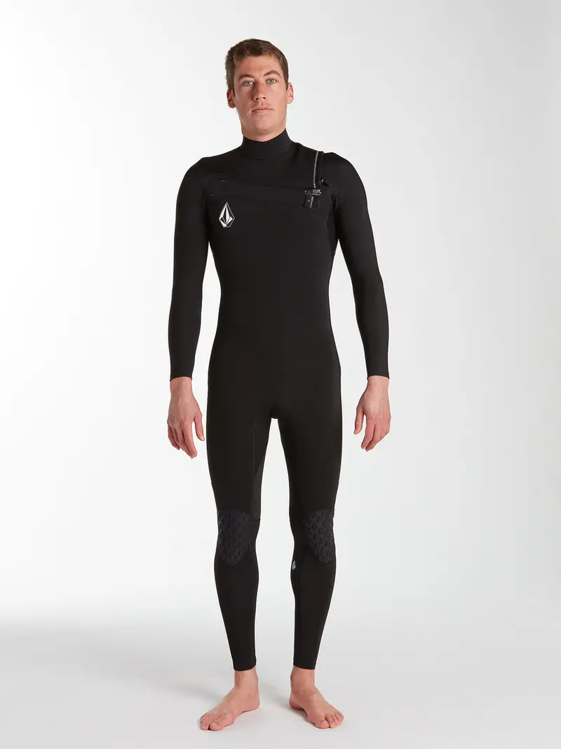 Volcom Modulator 2/2Mm Chest-Zip Wetsuit – Black 1