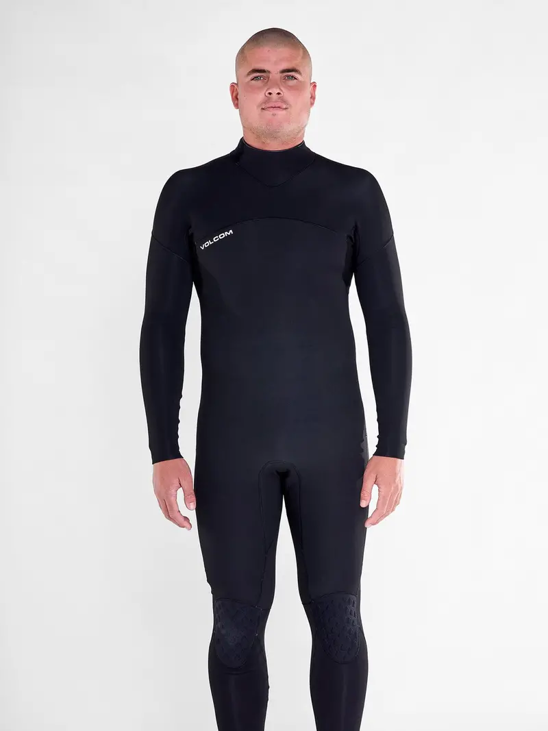 Volcom Modulator 3/2Mm Back-Zip Wetsuit In Black 1