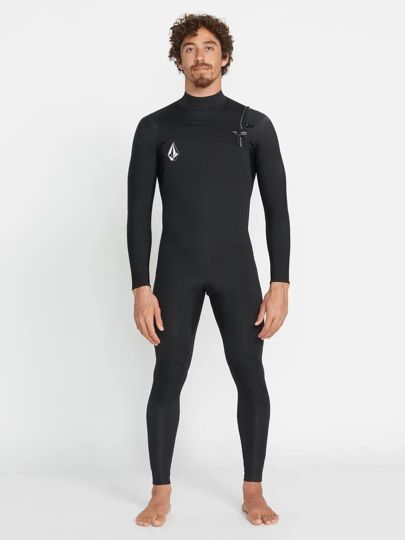 Volcom Modulator 3/2Mm Chest-Zip Wetsuit – Black 1