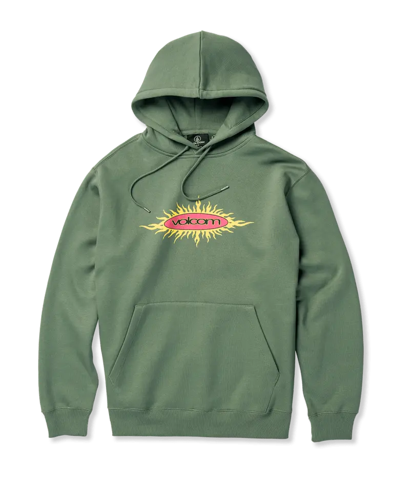 Volcom Nu Sun Pullover Sweatshirt In Fir Green 1