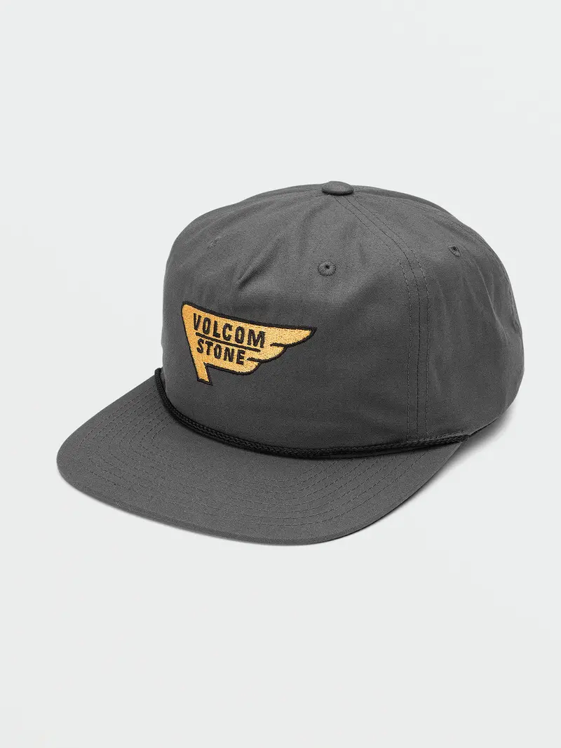 Volcom Stone Drafting Rinsed Black Baseball Cap 1