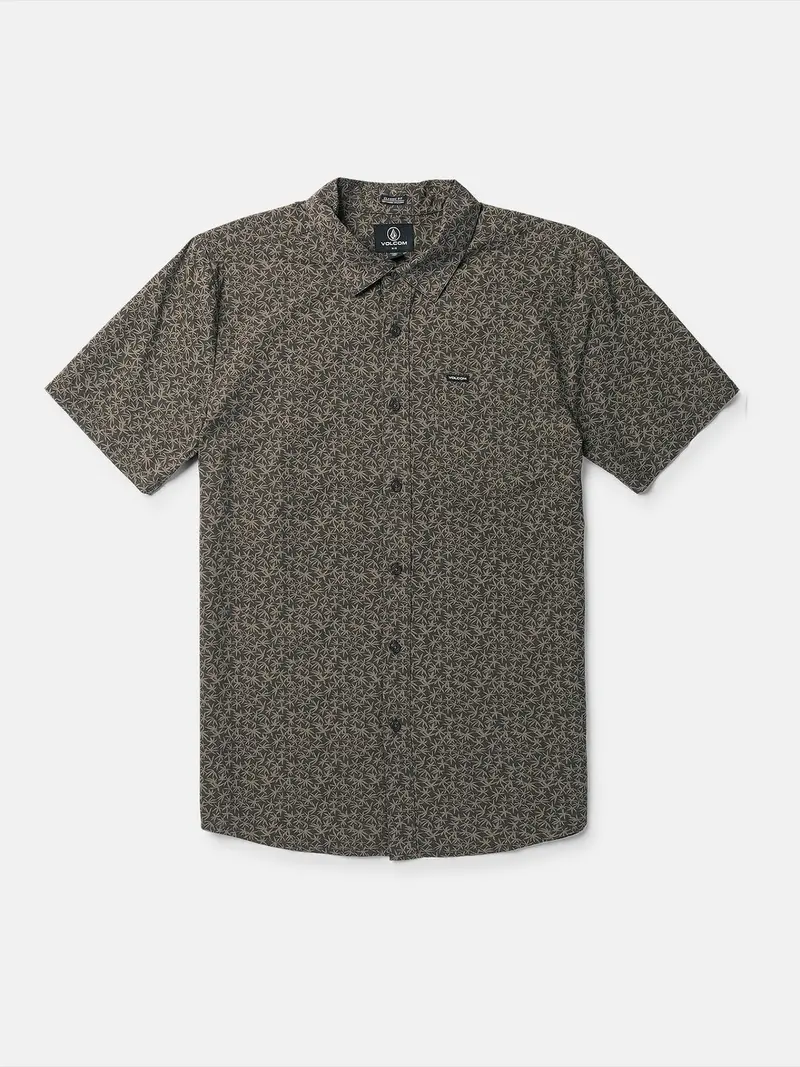 Volcom Stone Mash Short-Sleeve Shirt In Stealth Black 1