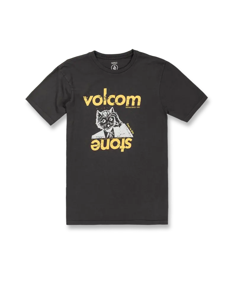 Volcom Stonepur Short-Sleeve Tee In Vintage Black 1