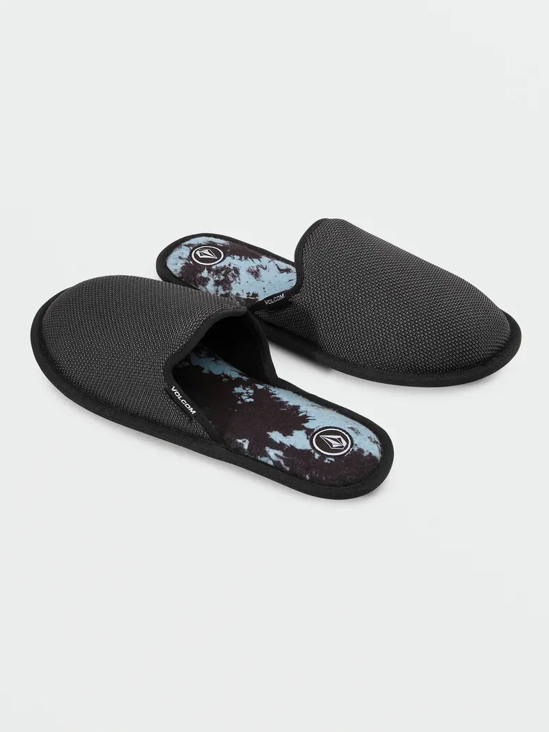 Volcom Stoney Motel Unisex Slippers In Black 1