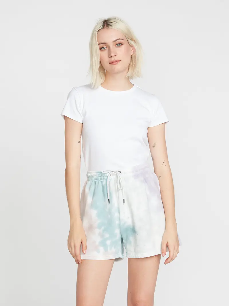 Volcom Truly Stoked Athletic Shorts In Stone Blue 1