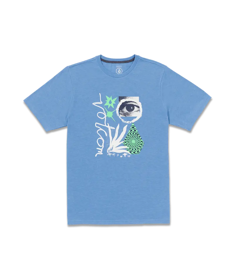 Volcom Visualizer Short-Sleeve Tee In Blue Bird Heather 1