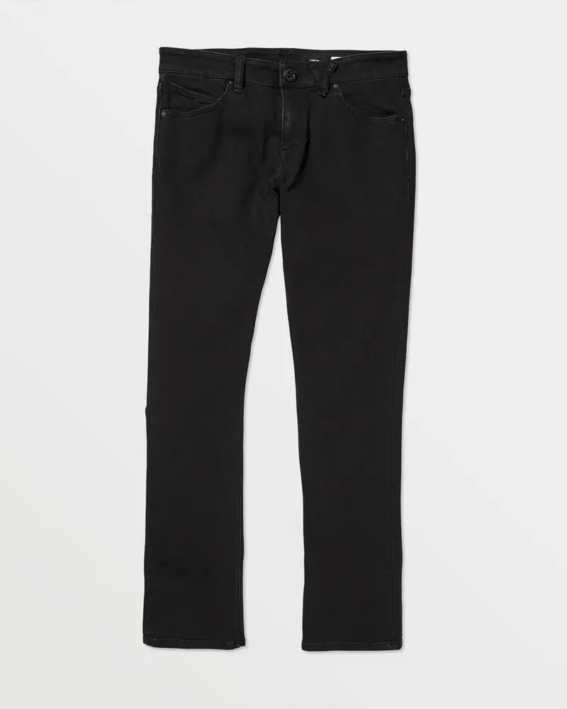 Volcom Vorta Slim-Fit Jeans In Black Out 1