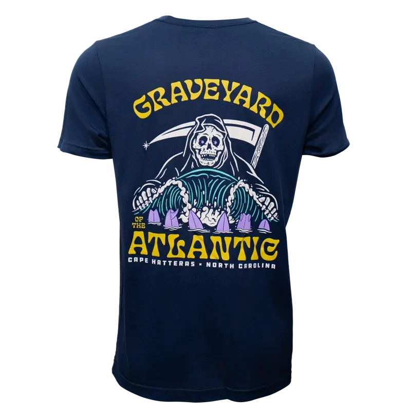 Wave Reaper Performance T-Shirt – Navy Blue 1