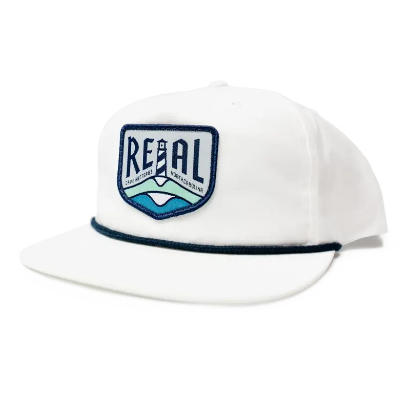 White And Navy Lighthouse Badge Adjustable Hat 1