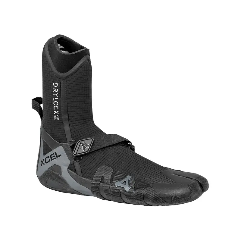 Xcel Drylock 5Mm Split-Toe Booties In Black And Grey 1