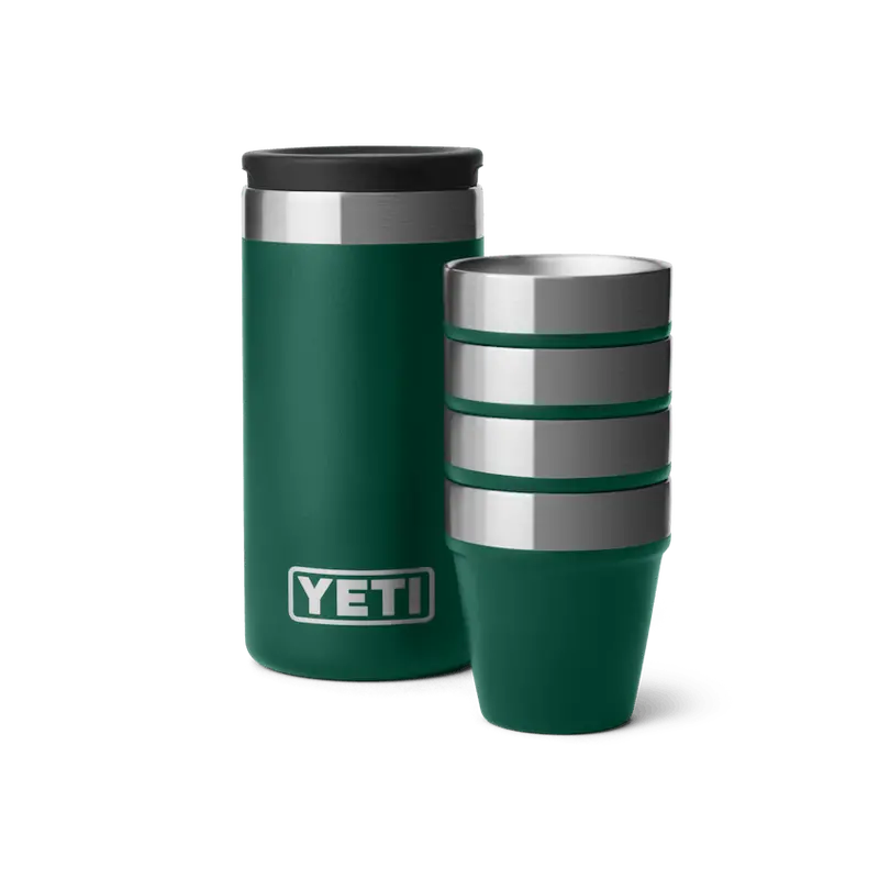 Yeti Shot Glass Set With Carrying Case – Forest Green 1